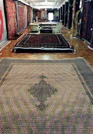 Oriental Rugs in one of Saliba's show rooms.